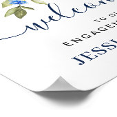 Zonnebloem Eucalyptus VERLOVING FEest Welkom Bord Poster (Hoek)