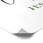 Zonnebloem Eucalyptus VERLOVING FEest Welkomstbord Poster (Hoek)