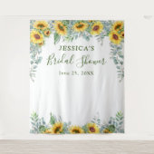 Zonnebloem eucalyptus Vrijgezellenfeest foto achte Wandkleed (Voorkant)