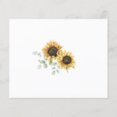 Zonnebloem Eucalyptus Vrijgezellenfeest Recipcard (Achterkant)