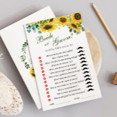 Zonnebloem eucalyptus Vrijgezellenfeest spel Kaart