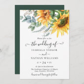 Zonnebloem Eucalyptus Weddenschap Kaart (Voorkant / Achterkant)