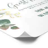 Zonnebloem Eucalyptus Weddenschap Poster (Hoek)