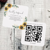Zonnebloem Eucalyptus Weduwschap Website QR Code R Vierkante Visitekaartjes