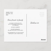 zonnebloem eucalyptusbloem briefkaart (Achterkant)