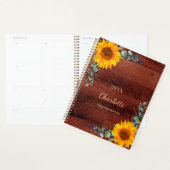 Zonnebloem Eucalyptusbruin Planner (Display)