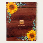 Zonnebloem Eucalyptusbruin Planner (Achterkant)