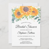 Zonnebloem EucalyptusVrijgezellenfeest Kaart (Voorkant)