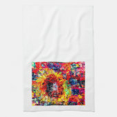 Zonnebloem explosie theedoek (Verticaal)