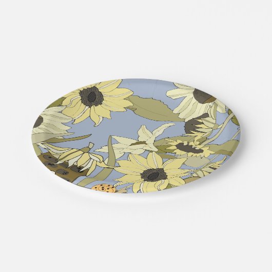 Zonnebloem Fairy huis Papier Bord (Gekanteld)