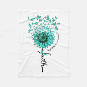 Zonnebloem Faith Butterfly Fragile X Syndrome Awar Fleece Deken