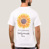 Zonnebloem Familiebijeenkomst T-shirt (Achterkant)