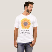 Zonnebloem Familiebijeenkomst T-shirt (Voorkant volledig)