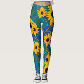 Zonnebloem Fantastische Leggings met heldere kleur (Voorkant)