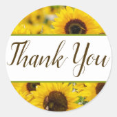 Zonnebloem Favor Stickers (Voorkant)