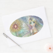 Zonnebloem Fee Fantsy Kunst Stickers (Envelop)