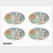 Zonnebloem Fee Fantsy Kunst Stickers (Vel)