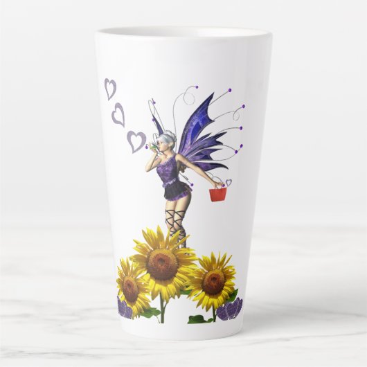 Zonnebloem Fee Latte Mok (Voorkant)