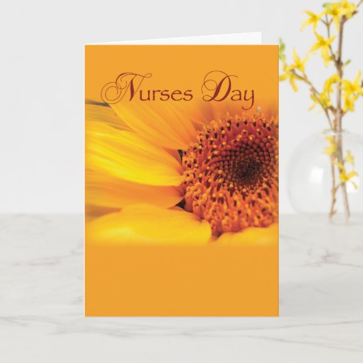 Zonnebloem, feestdag kaart (Gele Bloem)