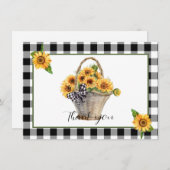 Zonnebloem Feestdagenkaart (Voorkant / Achterkant)