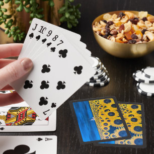 Zonnebloem Field schilderij van Alfred Fox Pokerkaarten