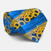 Zonnebloem Field schilderij van Alfred Fox Stropdas (Opgerold)