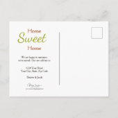 Zonnebloem Field  We hebben geel verhuisd Briefkaart (Achterkant)