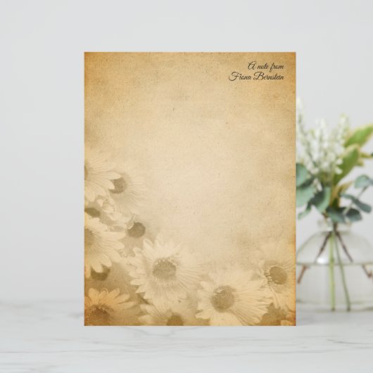 Zonnebloem, fijn gepersonaliseerd bakkerij (Staand voorkant)