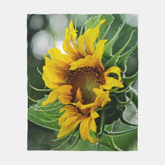 Zonnebloem Fleece Deken (Voorkant)