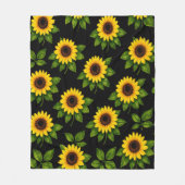 Zonnebloem Fleece Deken (Voorkant)