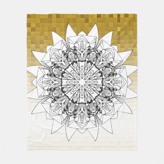 Zonnebloem Fleece Deken (Voorkant)