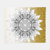 Zonnebloem Fleece Deken (Voorkant (Horizontaal))