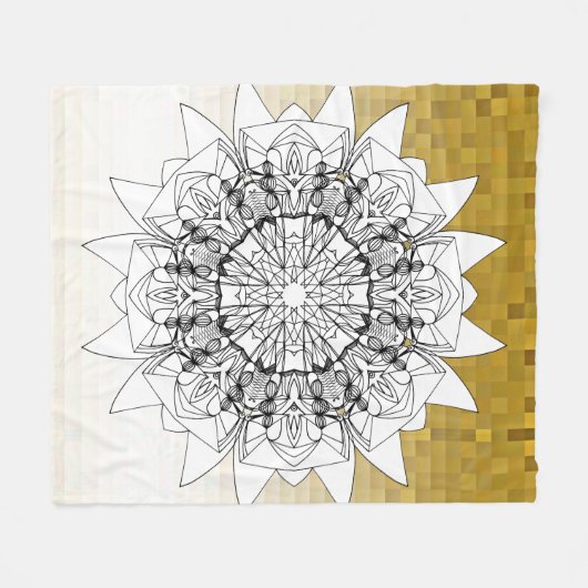 Zonnebloem Fleece Deken (Voorkant (Horizontaal))