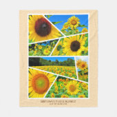Zonnebloem Fleece Deken (Voorkant)