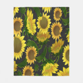Zonnebloem Fleece Deken (Voorkant)
