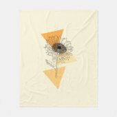 Zonnebloem Fleece Deken (Voorkant)