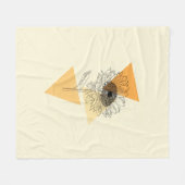 Zonnebloem Fleece Deken (Voorkant (Horizontaal))