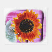 Zonnebloem Fleece Deken (Voorkant (Horizontaal))