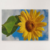 Zonnebloem Floral Botanische Elegant Bright Summer Legpuzzel (Horizontaal)