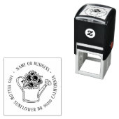 Zonnebloem Floral Garden Aangepaste naam Retouradr Zelfinktende Stempel (In situ)