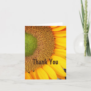 Zonnebloem Floral Hartelijk dank Bedankkaart