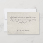  Zonnebloem Floral Hartelijk dank Bedankkaart (Achterkant)