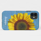 Zonnebloem Floral OtterBox iPhone Case (Achterkant (horizontaal))