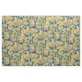 Zonnebloem Floral Pattern Blue Stof (Yard (91,4 cm))