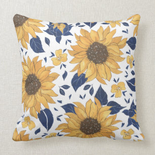Zonnebloem Floral Pattern Kussen
