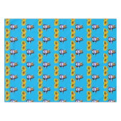 Zonnebloem Floral Penguin Tablecloth Tafelkleed (Voorkant (Horizontaal))