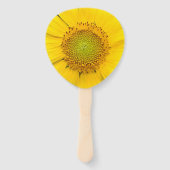 Zonnebloem Flower Fotografie Hand Fan Handwaaier (Voorkant)