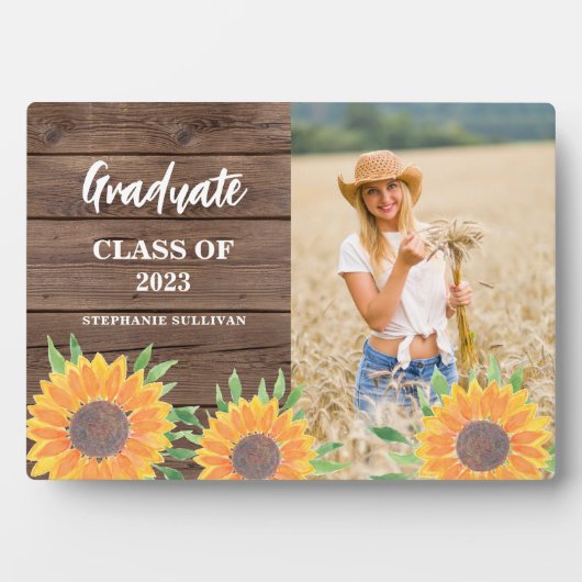 Zonnebloem Foto Afstuderen Keepomwille Fotoplaat (voorkant)