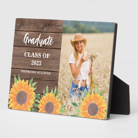 Zonnebloem Foto Afstuderen Keepomwille Fotoplaat (Zijkant)