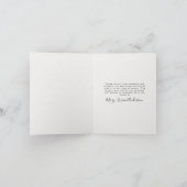 Zonnebloem Foto Funeral Memorial Bedankkaart (Binnen)